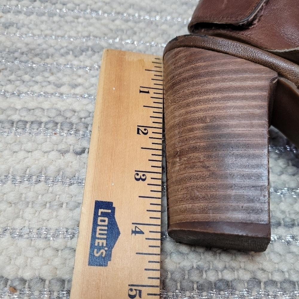 Lucky Brand Lizet brown leather heels - Picture 6 of 14